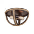 Elk Natural Rope 2 Light Flush Mount In Oil Model: 63062-2