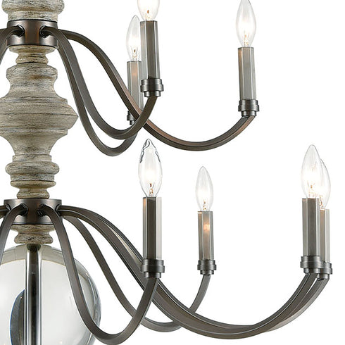 Elk Neo Classica 15 Light Chandelier In Aged Model: 32315/9+6