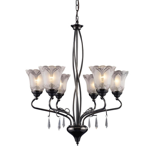 Elk Nouveau Chandelier Model: 08076-BKC
