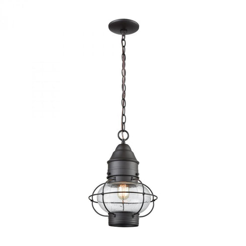 Elk Onion 1 Light Outdoor Pendant In Oil Rubbed Model: 57183/1