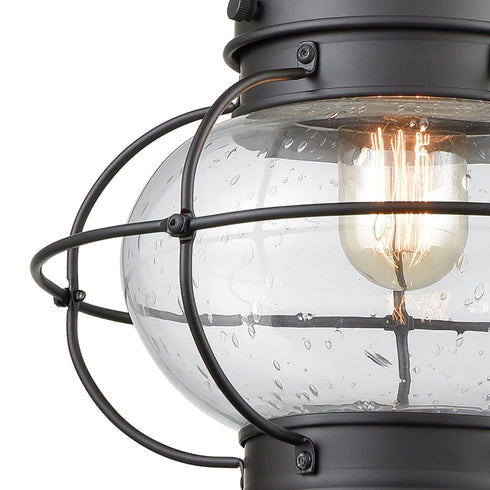 Elk Onion 1 Light Outdoor Pendant In Oil Rubbed Model: 57183/1