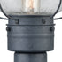 Elk Onion 1 Light Outdoor Post Mount In Aged Zinc Model: 57172/1