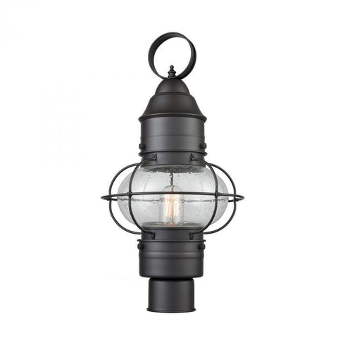 Elk Onion 1 Light Outdoor Post Mount In Oil Model: 57182/1