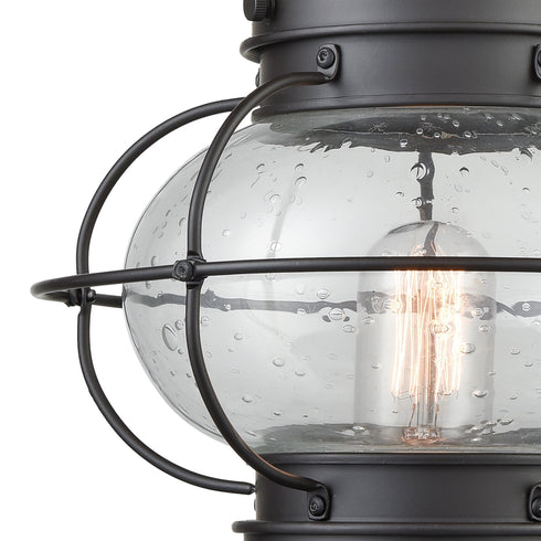 Elk Onion 1 Light Outdoor Post Mount In Oil Model: 57182/1