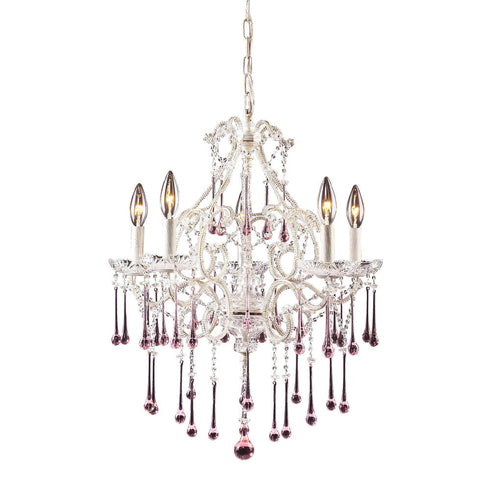 Elk Opulence Rose Crystal For 5 Light Model: 4002ROSE