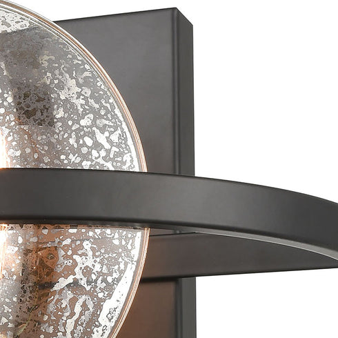 Elk Oriah 1 Light Sconce In Matte Black With Model: 15420/1