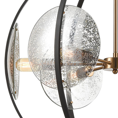 Elk Oriah 6 Light Chandlier In Matte Black With Model: 15426/6