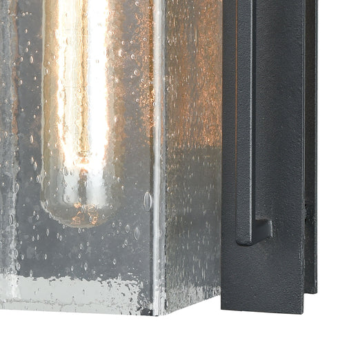 Elk Overton 1 Light Outdoor Sconce In Matte Black Model: 47500/1