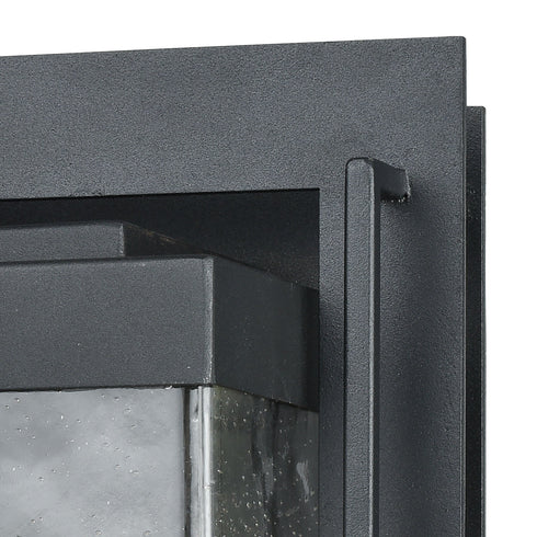 Elk Overton 1 Light Outdoor Sconce In Matte Black Model: 47500/1