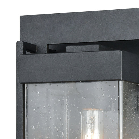 Elk Overton 1 Light Outdoor Sconce In Matte Black Model: 47502/1