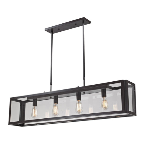 Elk Parameters 4 Light Linear Chandelier In Model: 63023-4