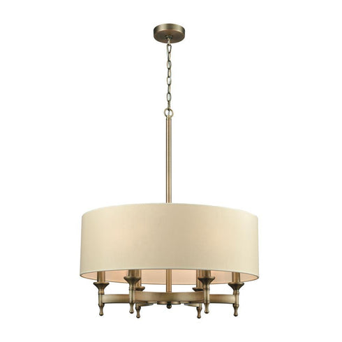 Elk Pembroke 6 Light Chandelier In Brushed Model: 10264/6