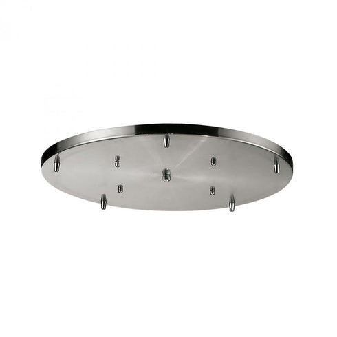 Elk Pendant Options Acc Satin Nickel Round Pan 5 Lights For Item Model: 5R-SN