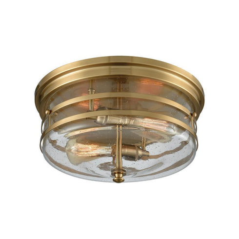 Elk Port O'connor Port O Connor 2 Light Flush Mount In Satin Model: 11325/2