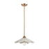 Elk Radiance 1 Light Pendant In Satin Brass With Model: 60166/1