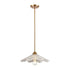 Elk Radiance 1 Light Pendant In Satin Brass With Model: 60166/1