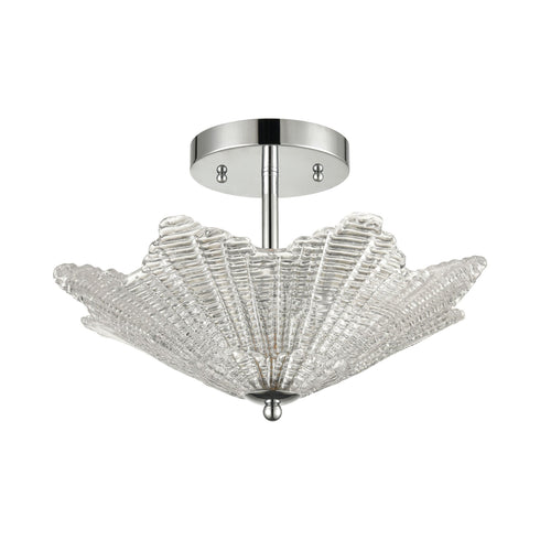 Elk Radiance 3 Light Semi Flush In Polished Model: 60174/3