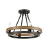 Elk Ramsey 4 Light Chandelier In Matte Black And Model: 75054/4