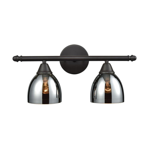 Elk Reflections 2 Light Vanity Lamp In Oil Rubbed Model: 10271/2
