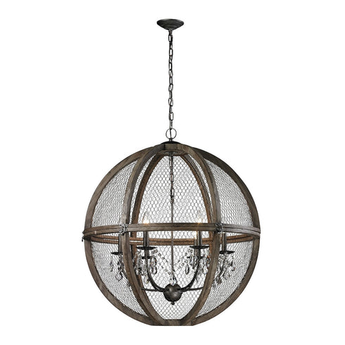 Elk Renaissance Invention 6 Light Chandelier In Model: 140-008