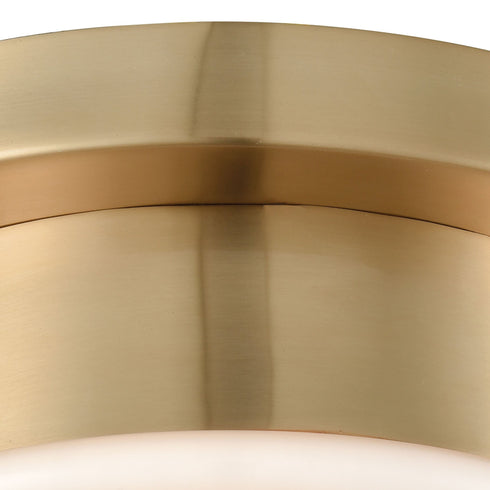 Elk Riley 1 Light Flush Mount In Satin Brass With Model: 16092/1