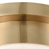 Elk Riley 1 Light Flush Mount In Satin Brass With Model: 16092/1