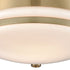 Elk Riley 1 Light Flush Mount In Satin Brass With Model: 16092/1