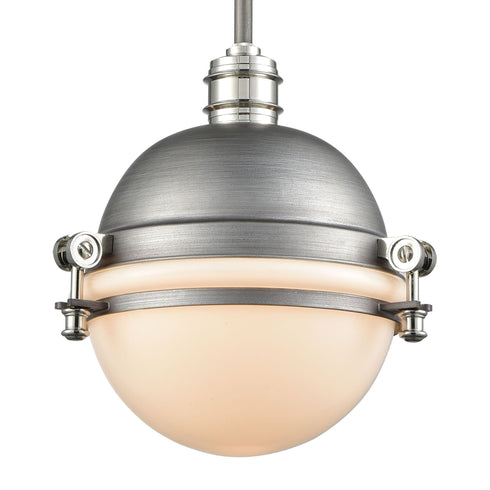 Elk Riley 1 Light Mini Pendant In Weathered Zinc Model: 16107/1