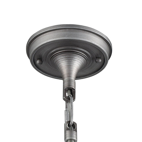 Elk Riley 1 Light Mini Pendant In Weathered Zinc Model: 16107/1