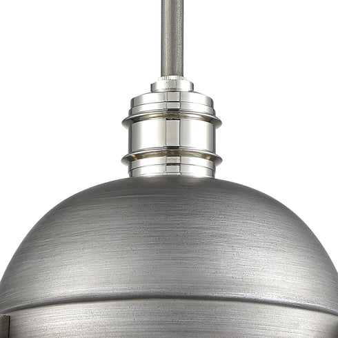 Elk Riley 1 Light Mini Pendant In Weathered Zinc Model: 16107/1