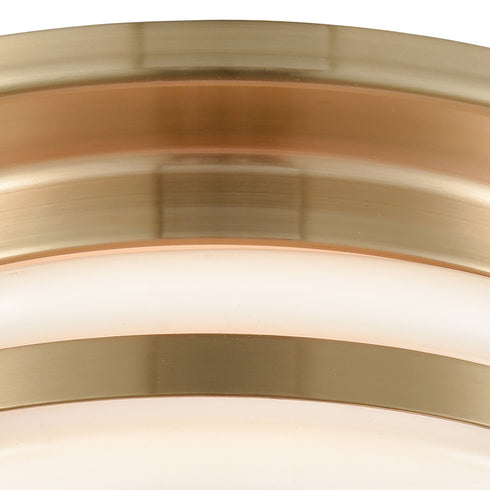 Elk Riley 2 Light Flush Mount In Satin Brass With Model: 16093/2