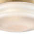 Elk Riley 3 Light Flush Mount In Satin Brass With Model: 16094/3