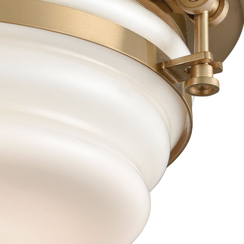 Elk Riley 3 Light Flush Mount In Satin Brass With Model: 16094/3