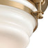 Elk Riley 3 Light Flush Mount In Satin Brass With Model: 16094/3