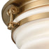 Elk Riley 3 Light Flush Mount In Satin Brass With Model: 16094/3