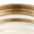 Elk Riley 3 Light Flush Mount In Satin Brass With Model: 16094/3