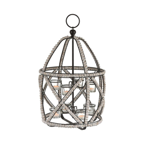 Elk Riverrun Candle Holder In Whitewashed Wood Model: 351-10776