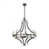 Elk Riveted Plate 8 Light Chandelier In Model: 15236/8