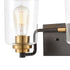 Elk Robins 2 Light Vanity Light In Matte Black Model: 46611/2