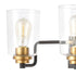 Elk Robins 3 Light Vanity Light In Matte Black Model: 46612/3