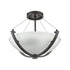 Elk Roebling 3 Light Semi Flush Mount In Oil Model: 55082/3