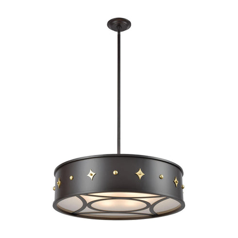 Elk Roman 6 Light Chandelier In Oil Rubbed Bronze Model: 1141-101