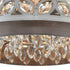 Elk Rosslyn 4 Light Flush Mount In Weathered Zinc Model: 12161/4
