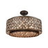 Elk Rosslyn 6 Light Chandlier In Mocha And Deep Model: 12154/6