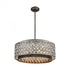 Elk Rosslyn 6 Light Chandlier In Weathered Zinc Model: 12164/6