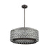Elk Rosslyn 6 Light Chandlier In Weathered Zinc Model: 12164/6