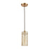 Elk Roubaix 1 Light Mini Pendant In Satin Brass Model: 60235/1