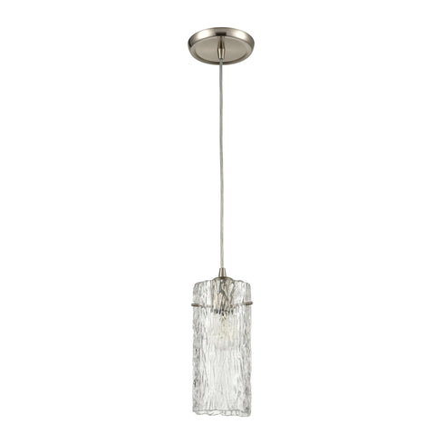 Elk Roubaix 1 Light Mini Pendant In Satin Nickel Model: 60225/1