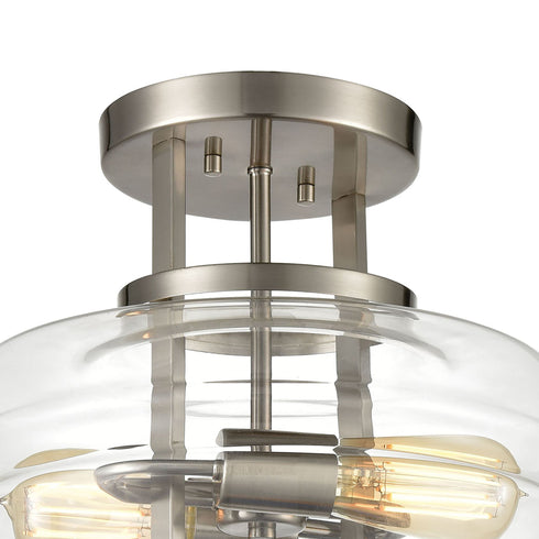Elk Rover 2 Light Semi Flush Mount In Satin Model: 85282/2
