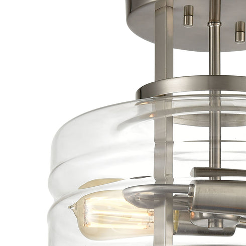 Elk Rover 2 Light Semi Flush Mount In Satin Model: 85282/2